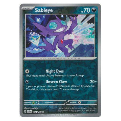 Sableye : PALDEA EVOLVED (Reverse holo) - 136/193