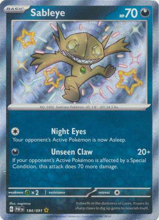 Sableye : PALDEAN FATES - 184/091 - Lockett Labs UK