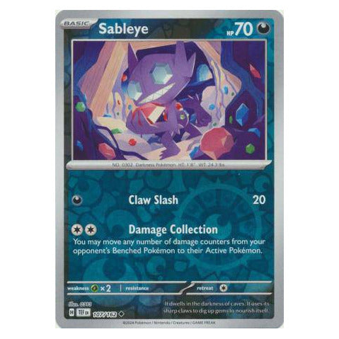Sableye : TEMPORAL FORCES (Reverse holo) - 107/162