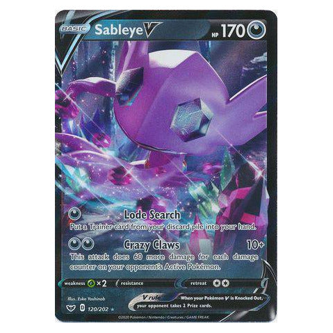 Sableye V : SWORD & SHIELD BASE - 120/202