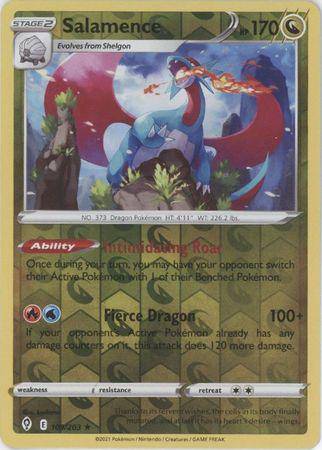 Salamence : EVOLVING SKIES (Reverse holo) - 109/203 - Lockett Labs UK