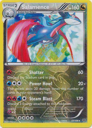 Salamence : ROARING SKIES (Reverse holo) - 57/108