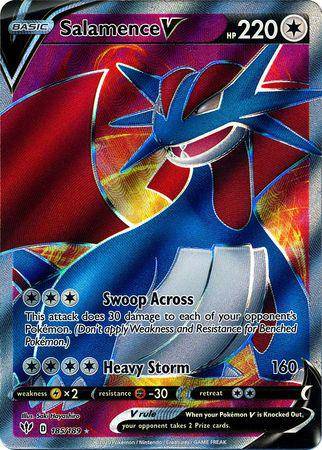 Salamence V : DARKNESS ABLAZE - 185/189 - Lockett Labs UK