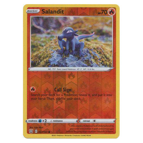 Salandit : BATTLE STYLES (Reverse holo) - 027/163