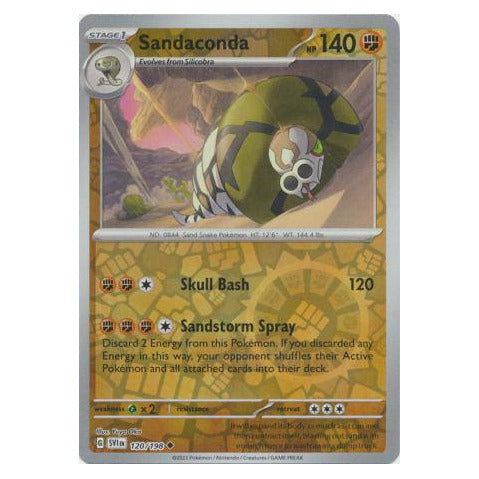 Sandaconda : SCARLET & VIOLET BASE (Reverse holo) - 120/198