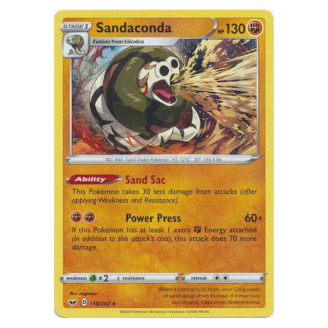 Sandaconda : SWORD & SHIELD BASE (Holo) - 110/202