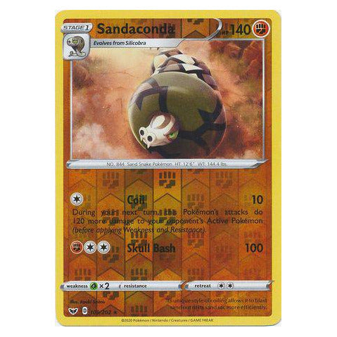Sandaconda : SWORD & SHIELD BASE (Reverse holo) - 109/202