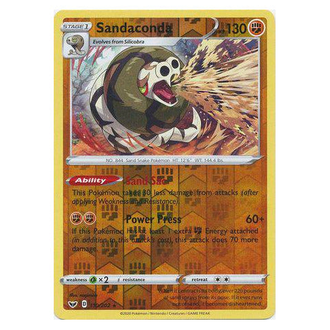 Sandaconda : SWORD & SHIELD BASE (Reverse holo) - 110/202