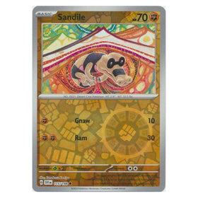 Sandile : SCARLET & VIOLET BASE (Reverse holo) - 115/198