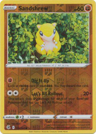 Sandshrew : FUSION STRIKE (Reverse holo) - 131/264 - Lockett Labs UK
