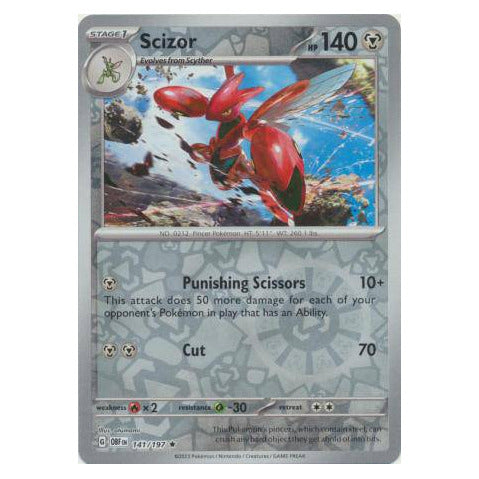 Scizor : OBSIDIAN FLAMES (Reverse holo) - 141/197