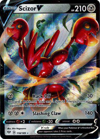 Scizor V : DARKNESS ABLAZE - 118/189 - Lockett Labs UK
