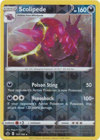 Scolipede : CHILLING REIGN (Reverse holo) - 107/198 - Lockett Labs UK