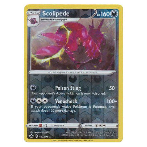 Scolipede : CHILLING REIGN (Reverse holo) - 107/198