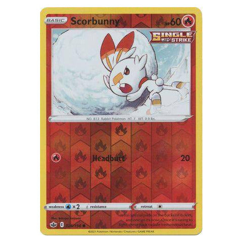 Scorbunny : CHILLING REIGN (Reverse holo) - 026/198