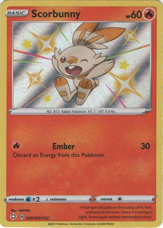 Scorbunny : SHINING FATES - SV15/SV122 - Lockett Labs UK