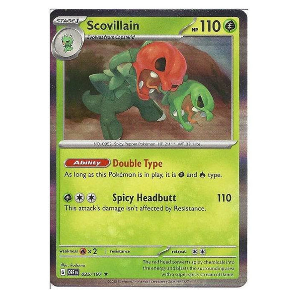 Scovillain : OBSIDIAN FLAMES (Holo) - 025/197