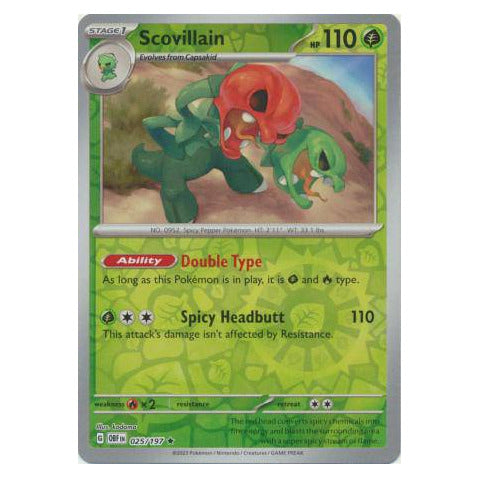 Scovillain : OBSIDIAN FLAMES (Reverse holo) - 025/197