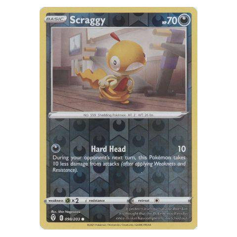 Scraggy : EVOLVING SKIES (Reverse holo) - 098/203