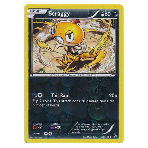 Scraggy : FLASHFIRE (Reverse holo) - 58/106