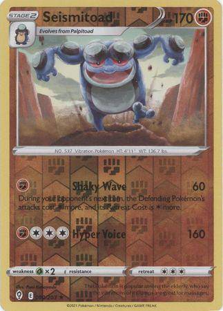 Seismitoad : EVOLVING SKIES (Reverse holo) - 090/203 - Lockett Labs UK