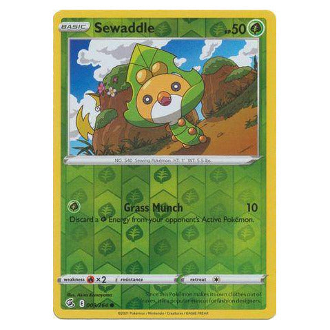 Sewaddle : FUSION STRIKE (Reverse holo) - 009/264