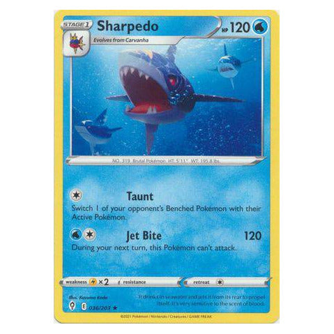 Sharpedo : EVOLVING SKIES - 036/203