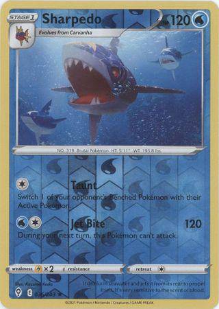 Sharpedo : EVOLVING SKIES (Reverse holo) - 036/203 - Lockett Labs UK