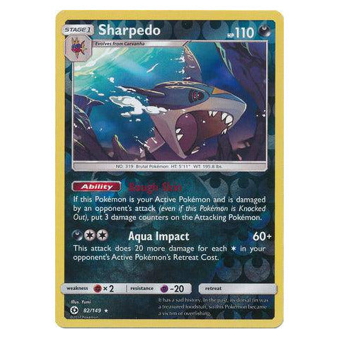 Sharpedo : SUN & MOON BASE (Reverse holo) - 82/149