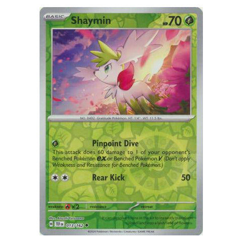 Shaymin : TEMPORAL FORCES (Reverse holo) - 013/162
