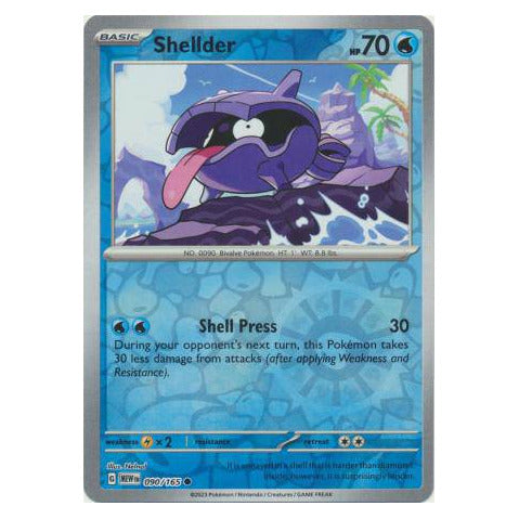 Shellder : 151 (Reverse holo) - 090/165
