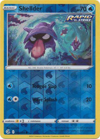 Shellder : FUSION STRIKE (Reverse holo) - 050/264 - Lockett Labs UK