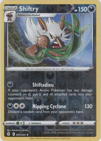Shiftry : EVOLVING SKIES (Reverse holo) - 097/203 - Lockett Labs UK