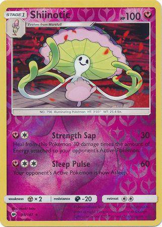 Shiinotic : BURNING SHADOWS (Reverse holo) - 98/147 - Lockett Labs UK
