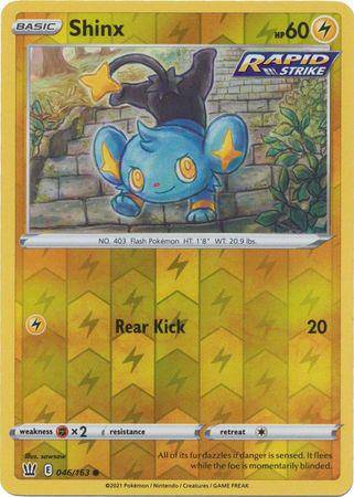 Shinx : BATTLE STYLES (Reverse holo) - 046/163 - Lockett Labs UK