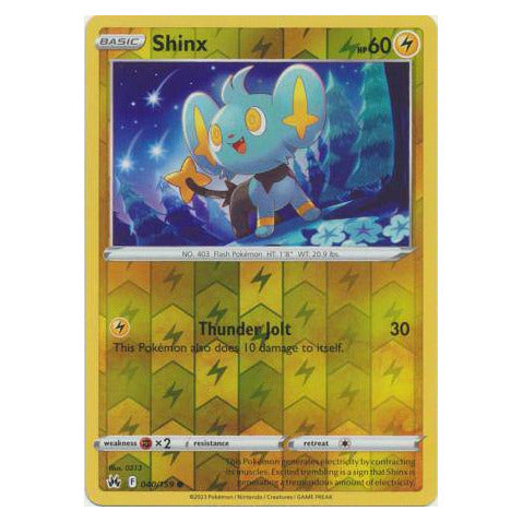 Shinx : CROWN ZENITH (Reverse holo) - 040/159