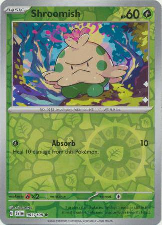 Shroomish : SCARLET & VIOLET BASE (Reverse holo) - 003/198