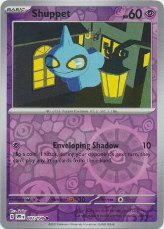 Shuppet : SCARLET & VIOLET BASE (Reverse holo) - 087/198 - Lockett Labs UK