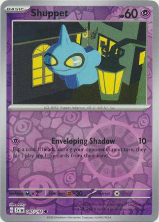 Shuppet : SCARLET & VIOLET BASE (Reverse holo) - 087/198