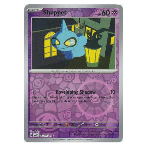 Shuppet : SCARLET & VIOLET BASE (Reverse holo) - 087/198