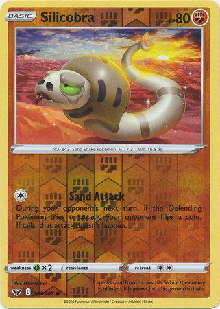 Silicobra : SWORD & SHIELD BASE (Reverse holo) - 107/202 - Lockett Labs UK