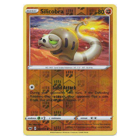 Silicobra : SWORD & SHIELD BASE (Reverse holo) - 107/202