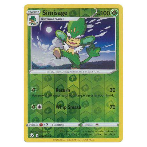 Simisage : FUSION STRIKE (Reverse holo) - 008/264