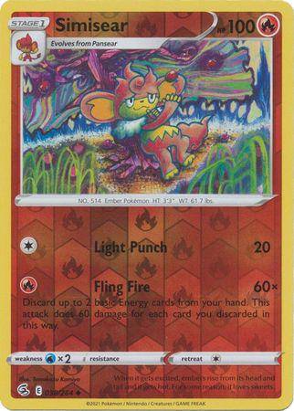 Simisear : FUSION STRIKE (Reverse holo) - 038/264 - Lockett Labs UK