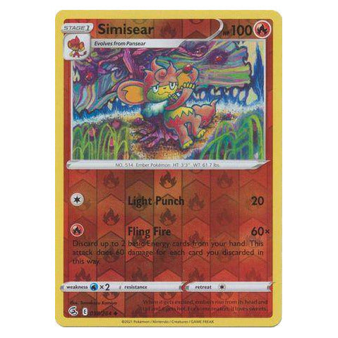Simisear : FUSION STRIKE (Reverse holo) - 038/264