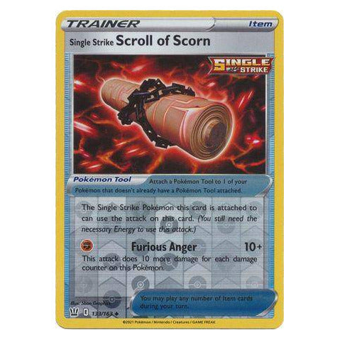 Single Strike Scroll of Scorn : BATTLE STYLES (Reverse holo) - 133/163