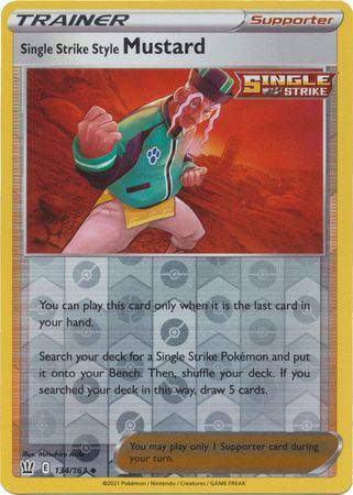 Single Strike Style Mustard : BATTLE STYLES (Reverse holo) - 134/163 - Lockett Labs UK