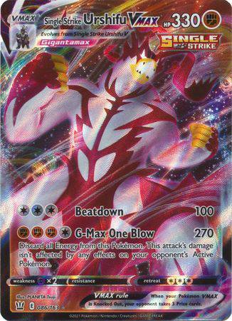 Single Strike Urshifu VMAX : BATTLE STYLES - 086/163 - Lockett Labs UK