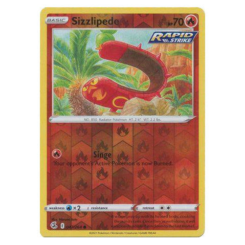 Sizzlipede : FUSION STRIKE (Reverse holo) - 047/264