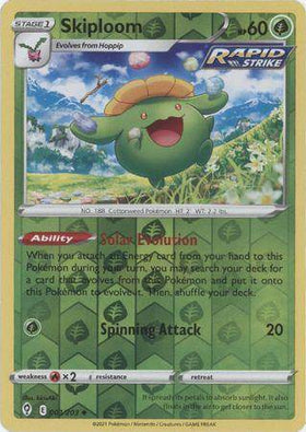 Skiploom : EVOLVING SKIES (Reverse holo) - 003/203 - Lockett Labs UK